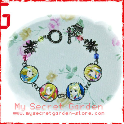 Fairy Tail フェアリーテイル Lucy Heartfilia anime Cabochon Bracelet  Fairy Tail フェアリーテイル Lucy Heartfilia anime Cabochon Bracelet